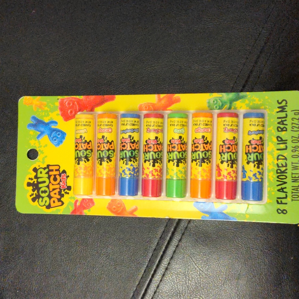 NWT 8 pack sour patch kids lip balm